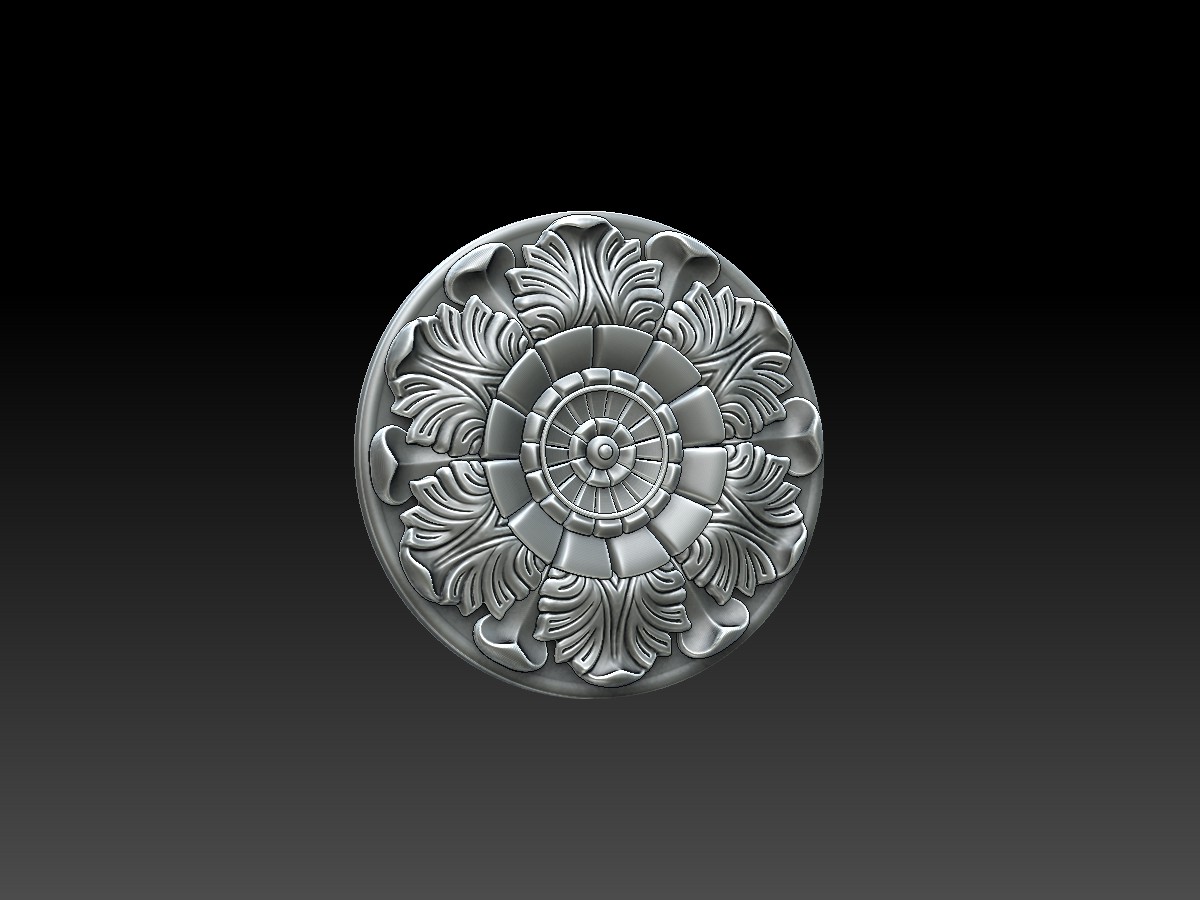 Digital sculpting of decorative elements for custom furniture. 3D Models for Production.